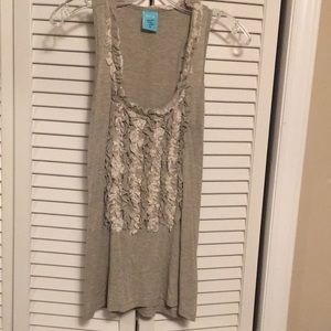 Racerback ruffle tank!